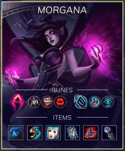 How to get the runes and build for Morgana in the jungle
