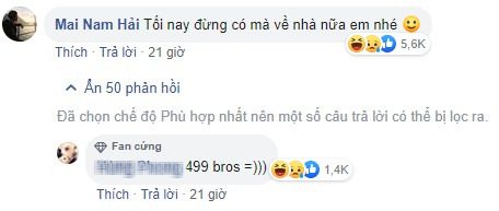 Right after the post appeared, Bomman gently warned about the 'ship' from his 'younger brother'