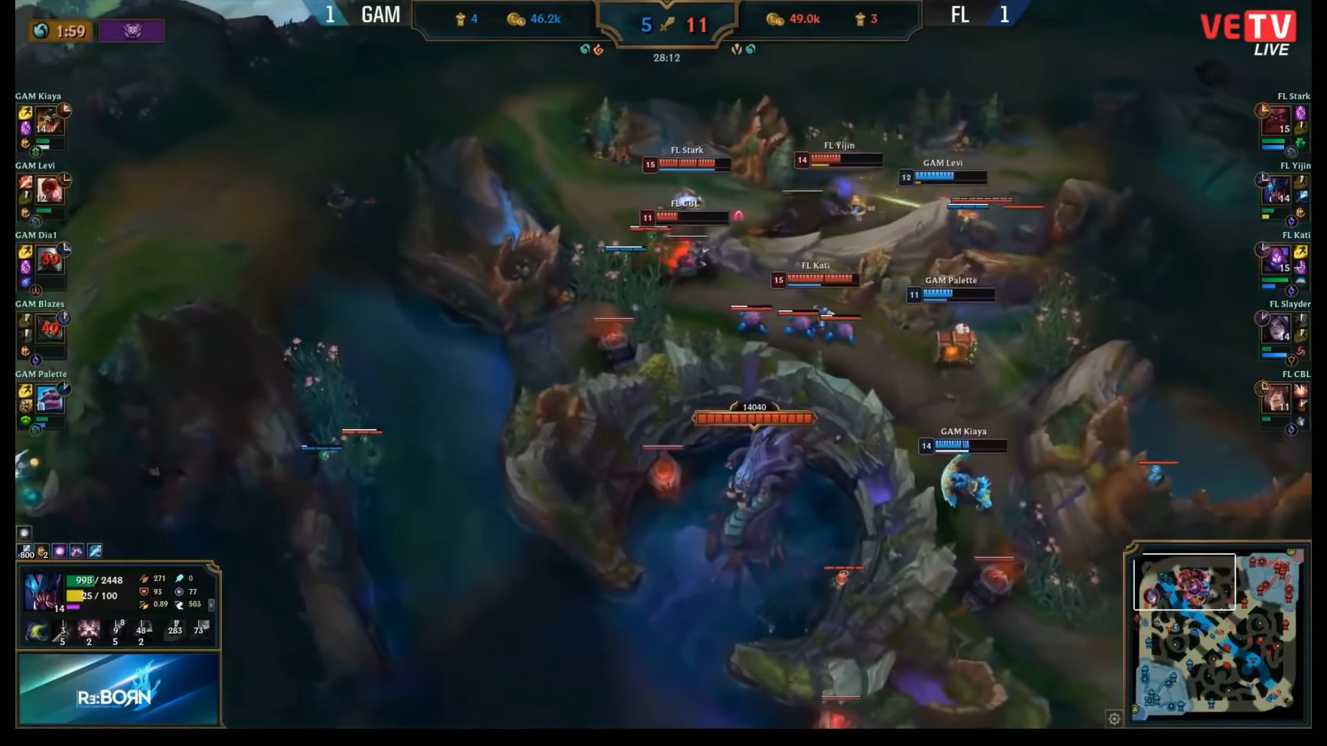 The 'bug' situation of Ryze's ultimate caused GAM Esports to lose the entire game