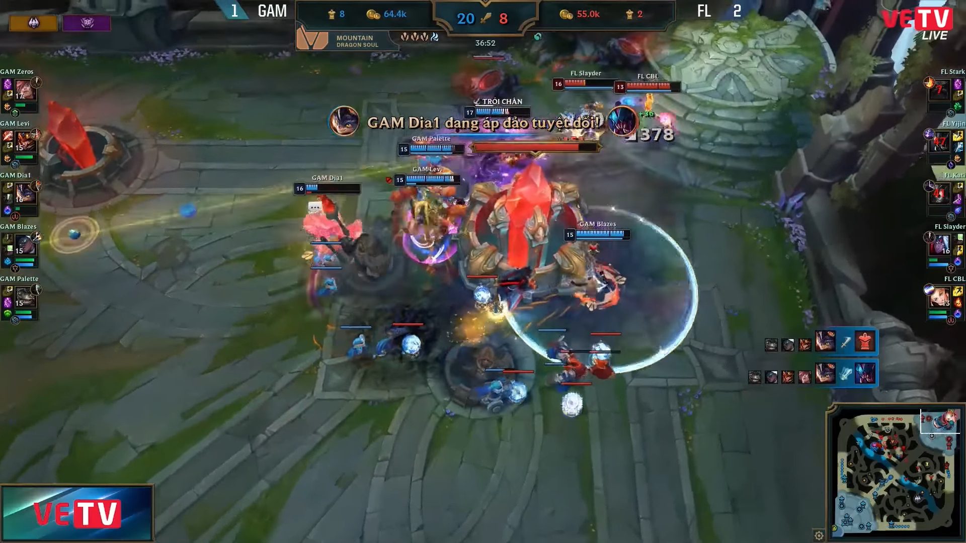 Zeros was sent onto the field in game 4, but Dia1 was the one who carried the team to help GAM Esports avoid a total defeat.
