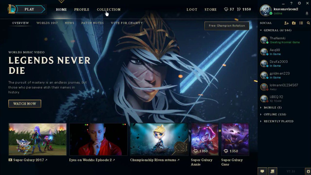The client is the first thing League of Legends players encounter