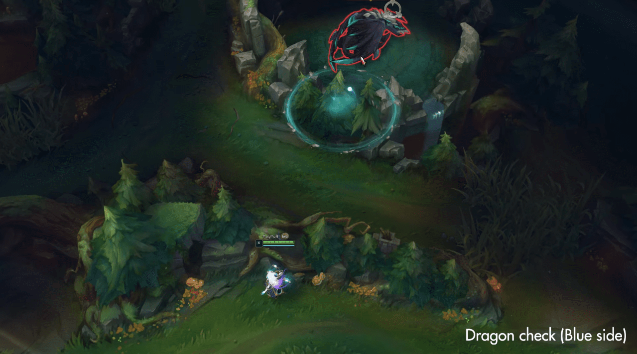 As a result, you can check the Dragon area very safely