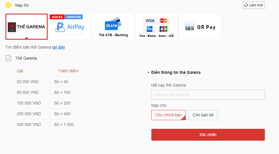 And don’t forget to log into your Garena account on napthe.vn for the fastest code entry!
