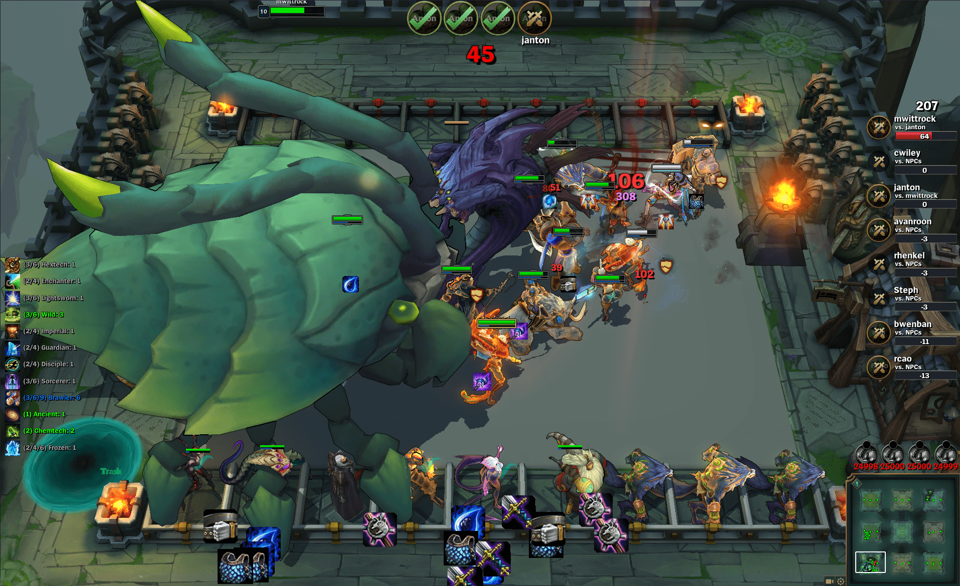 Crab battles Baron
