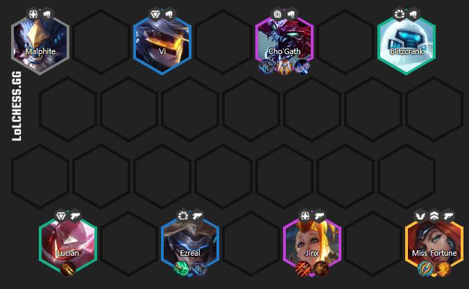 The lineup includes 4 main Gunner carries, so equip them as shown in the picture to maximize their power