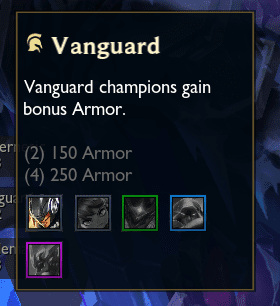 To make it clear, the amount of armor at 2 Frontline units increases by 2.5 times