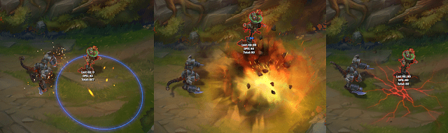 The new effect when casting Q - Rupture will actually rupture the area where the spell is cast