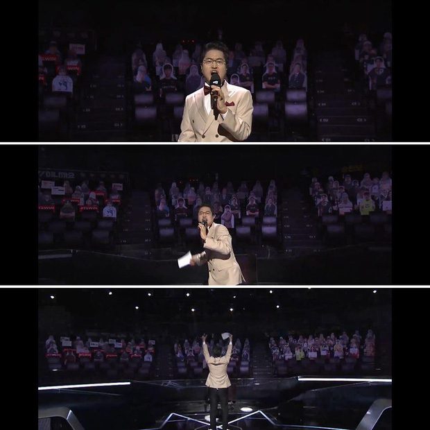 A moment of 'overacting' from the host
