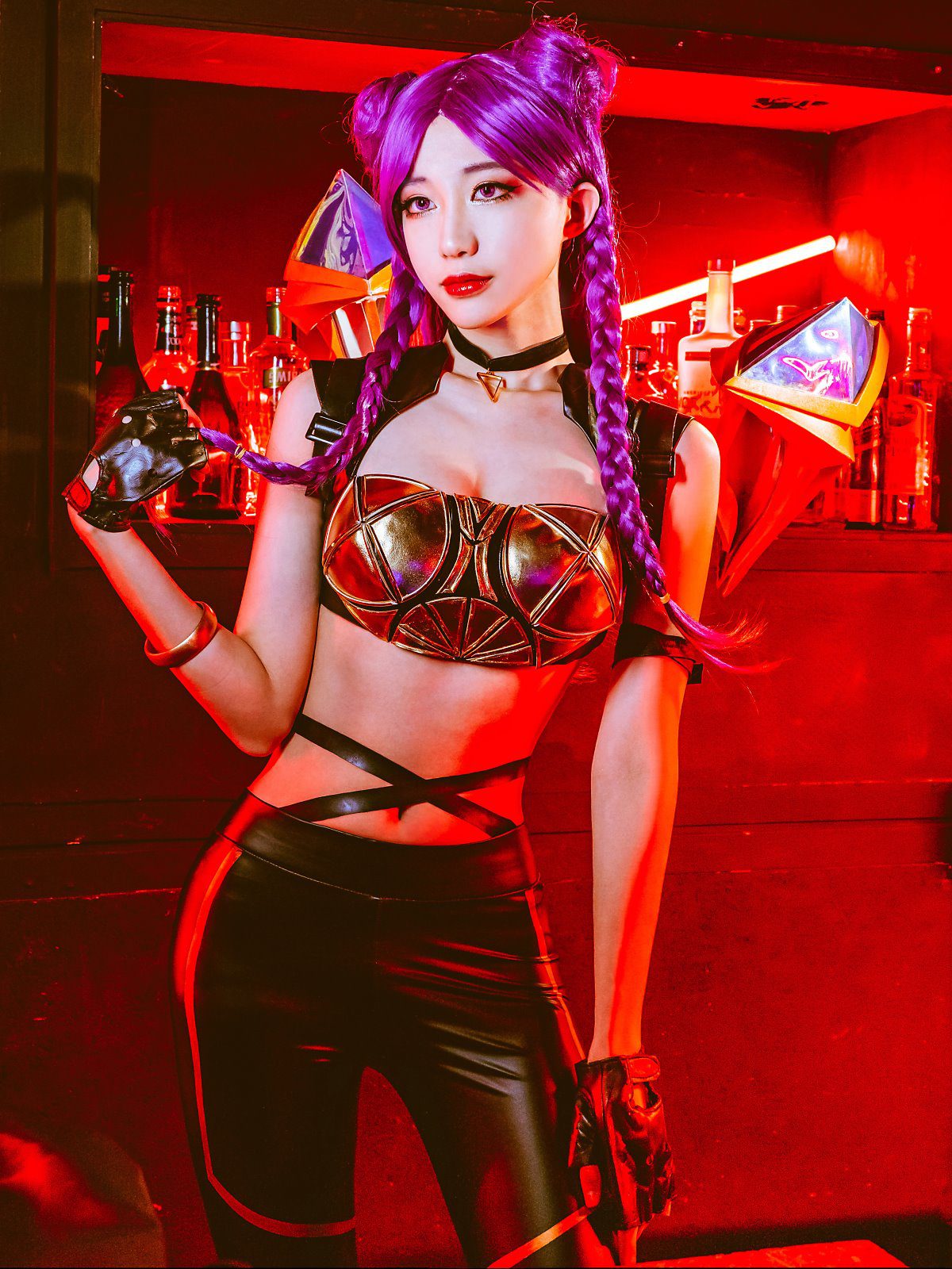 The Void Girl is portrayed perfectly in this cosplay version