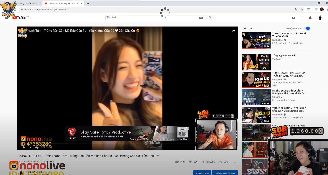 Teacher Ba replays his reaction clip to Thanh Tam and believes that those who edited his clip for Viva Network didn’t watch it fully or intentionally 'sabotaged' it