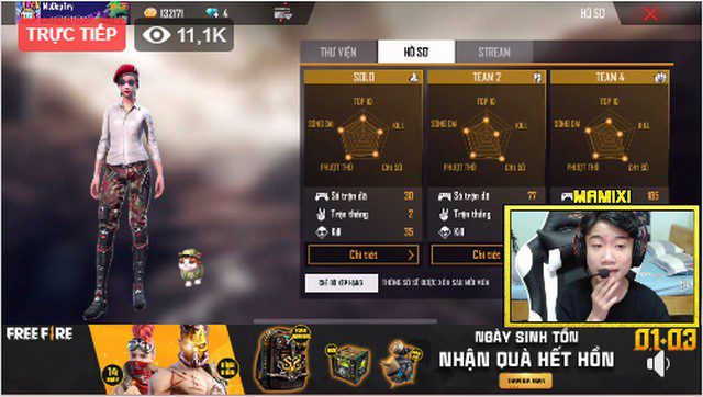 The development of mobile games has created many new young streamers like Mamixi
