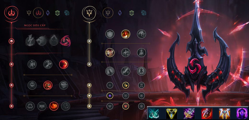 Recommended late-game runes and items for Xin Zhao