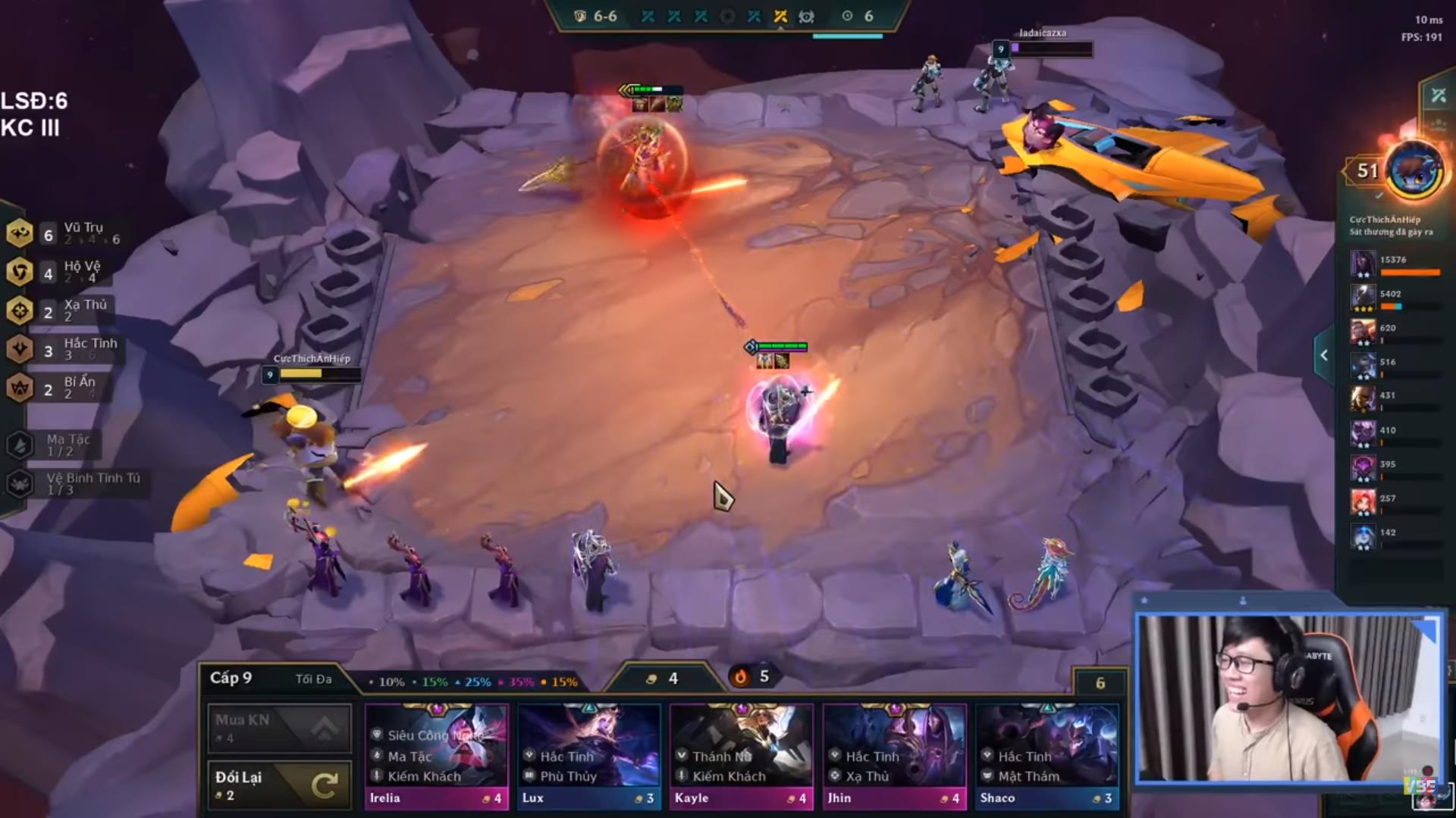 After addressing the threat from Trâu's Jhin, Izumin easily annihilated the remaining opponents, finishing the match at top 1 thanks to his 
