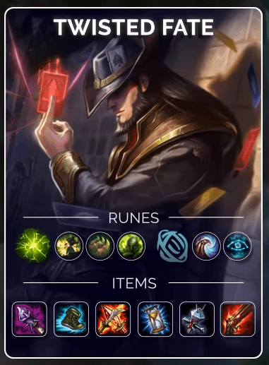 Twisted Fate Aftershock will help you get through the tough laning phase