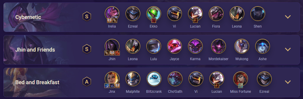 Late-game teams with many 4/5-cost units are the optimal choice for this universe
