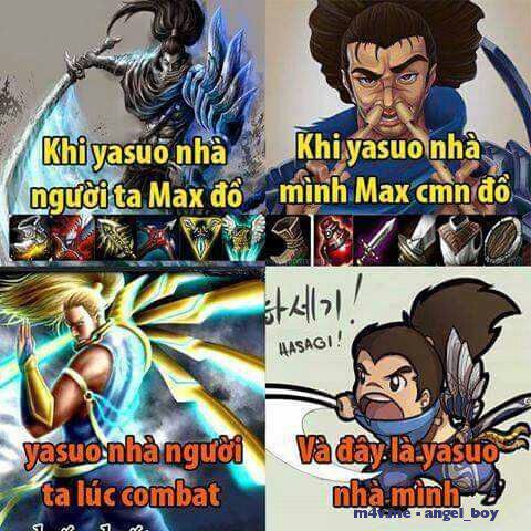 The typical situation of a match when Yasuo is on the team