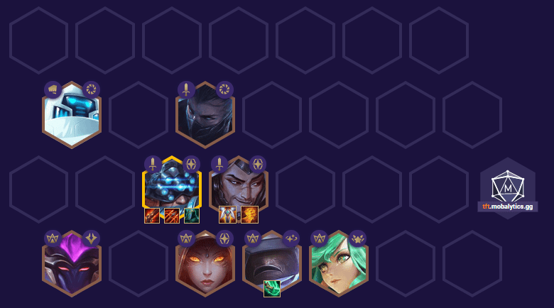 You can choose between 4 Chrono to increase attack speed or 4 Mystics if there are too many players using Mages