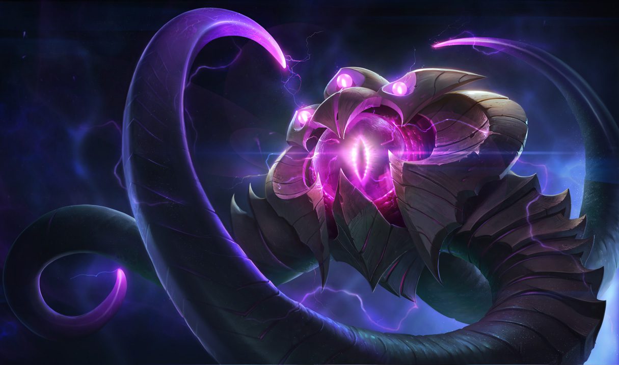 Instead of receiving continuous energy buffs from Sona and Chalice of Favor, Vel'Koz will gain a lot of attack speed from Zeke's Herald
