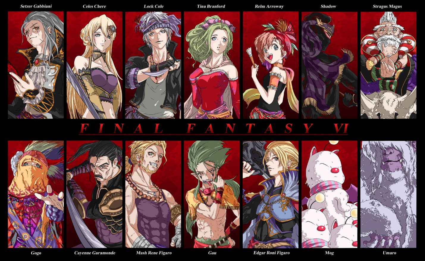 Final Fantasy VI has the highest number of Summons (27) and characters (14) in the Final Fantasy series. Image: 3djuegos