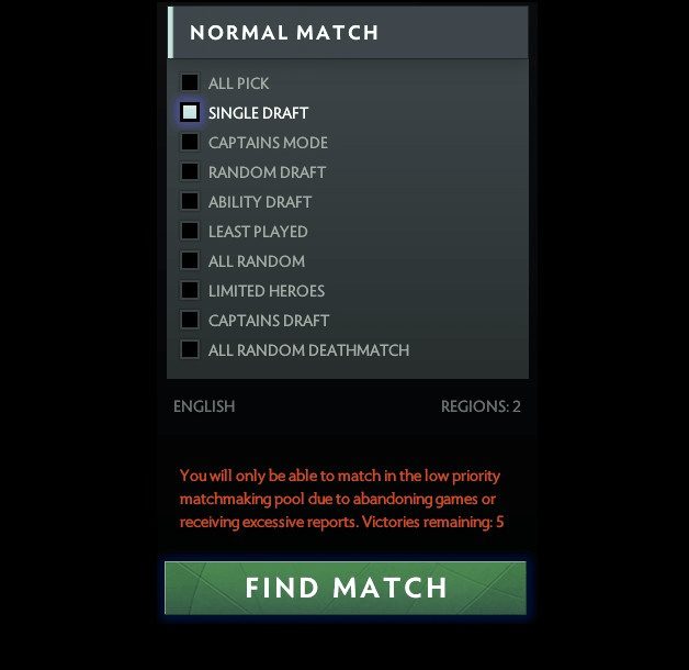 The nightmare known as Low Priority causes DOTA2 players to disrupt games and leave mid-match far less