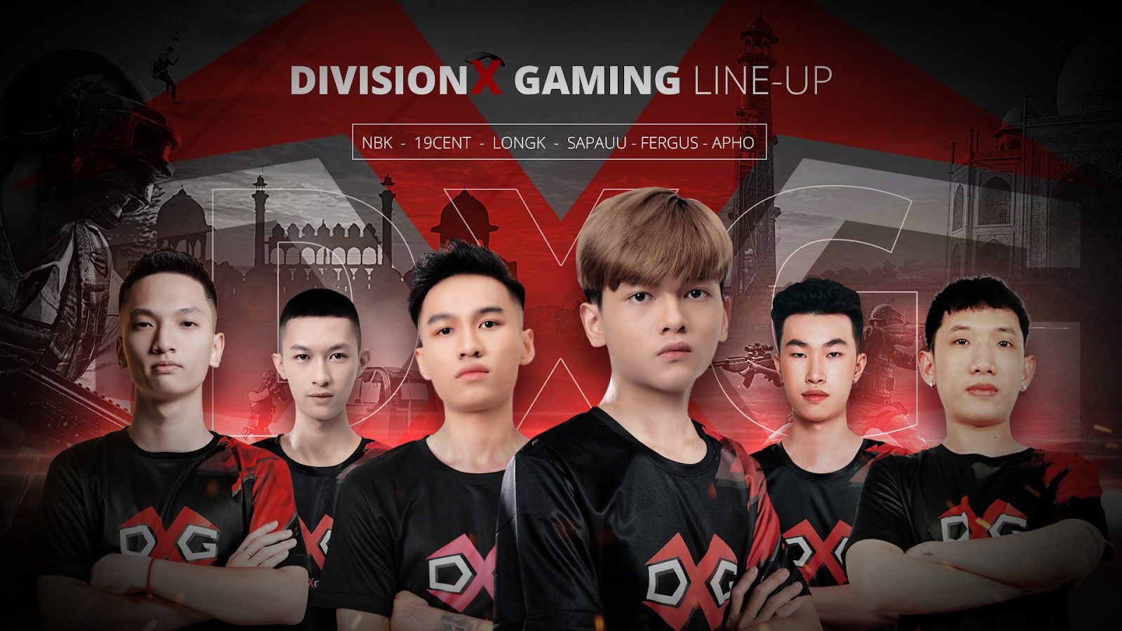 DivisionX Gaming players