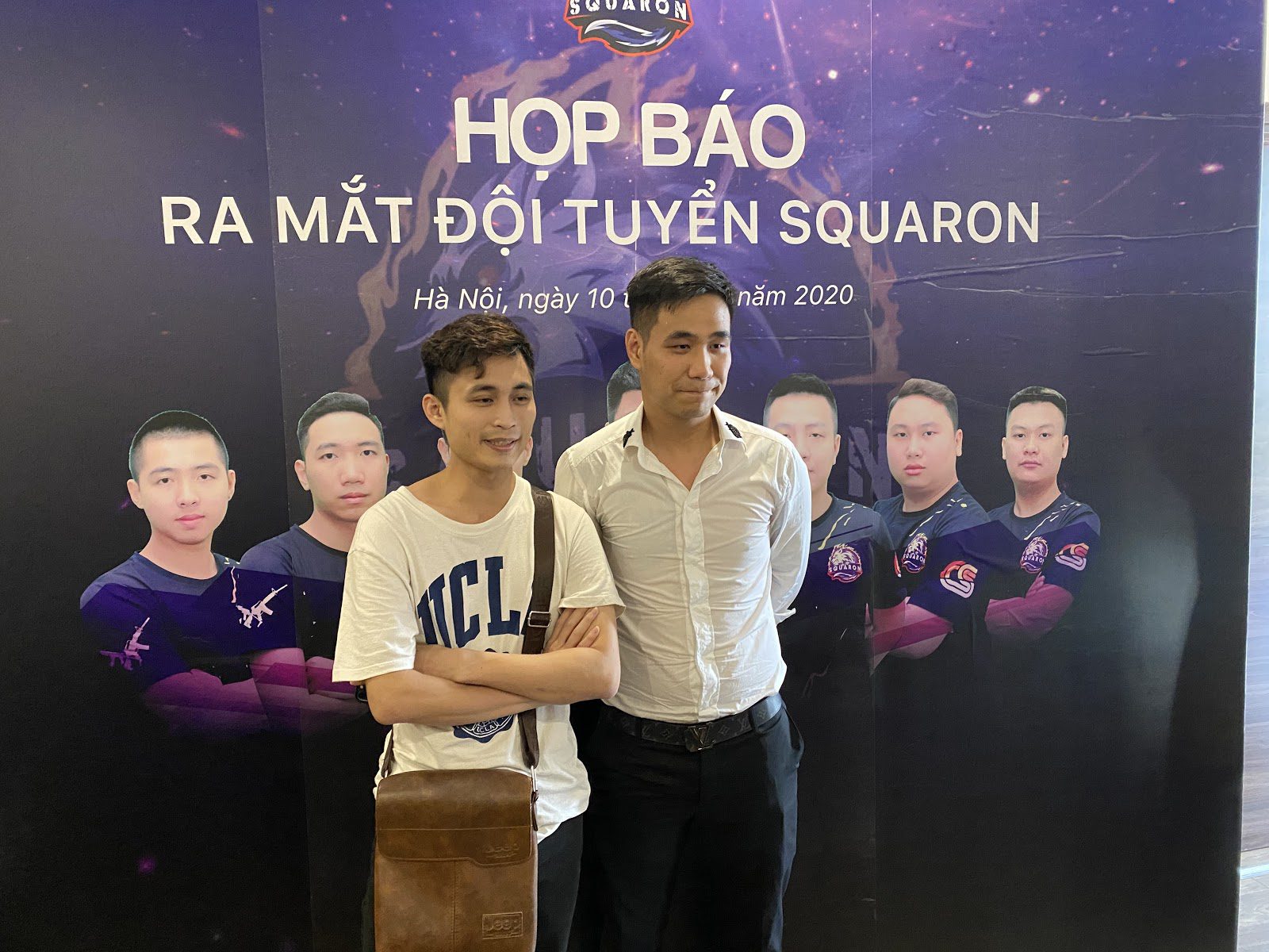 Mr. Lê Đình Tú - Manager of team SQUARON (on the right)