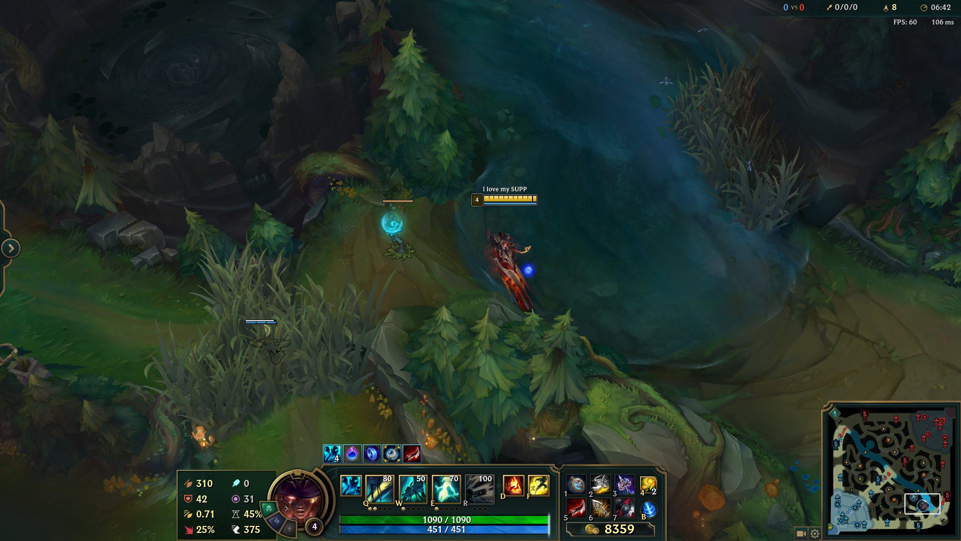The appearance spots are near the bramble bushes at both ends of the map