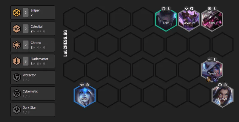 You need at least a 3-star Xayah before reaching level 6