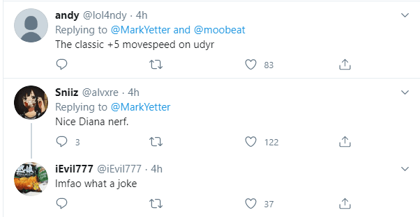 The community continuously mocks the fact that Udyr received a full 5 movement speed boost