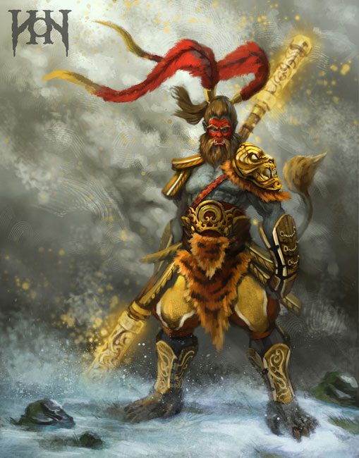 The Monkey King of HoN plays with a fluid, agile style closer to the original