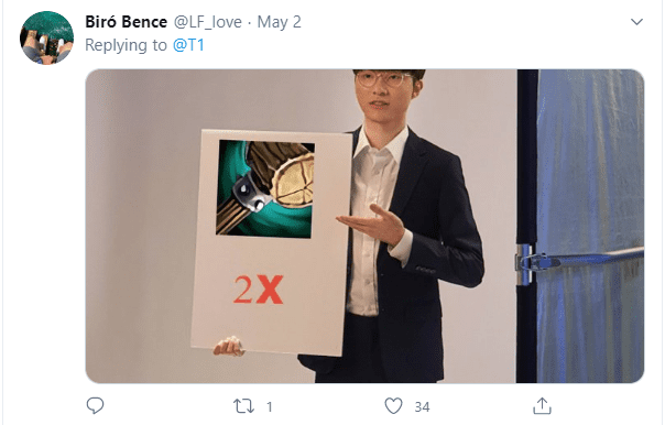 The image seems to say - "2 Wooden Hammers is Faker's Corki playstyle"