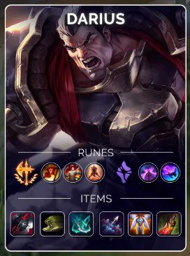 The extremely aggressive build of Darius with Galeforce