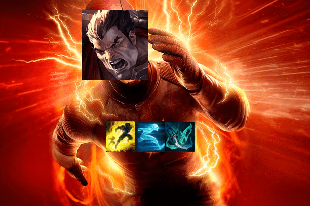 Darius with Galeforce combined with Ghost - Haste is not much different from The Flash