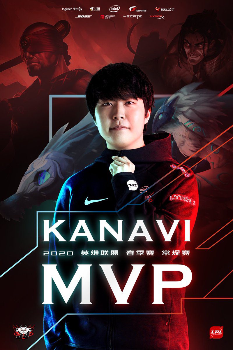 Kanavi was the MVP of LPL Spring 2020