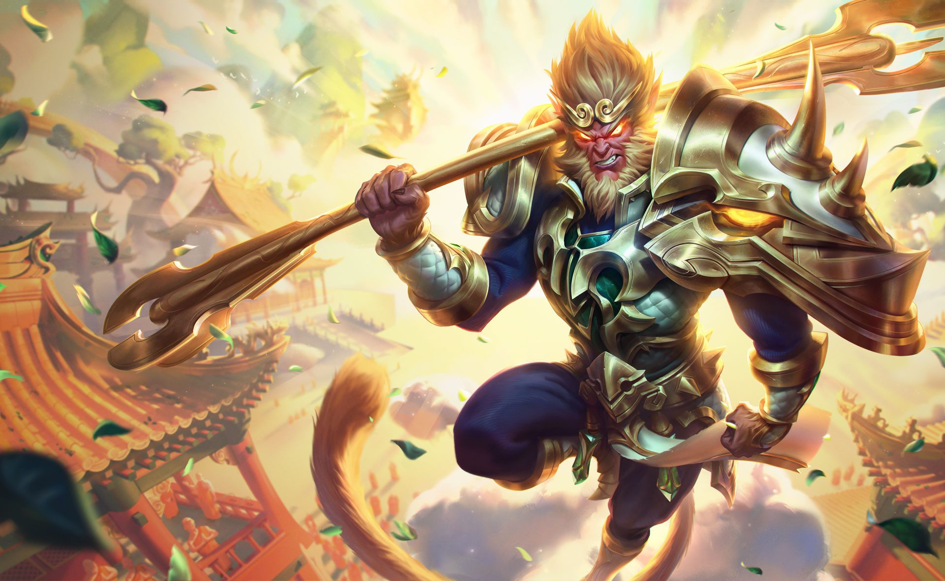Wukong in Mobile Legends has a fierce, brutish appearance, different from the agile character in Journey to the West