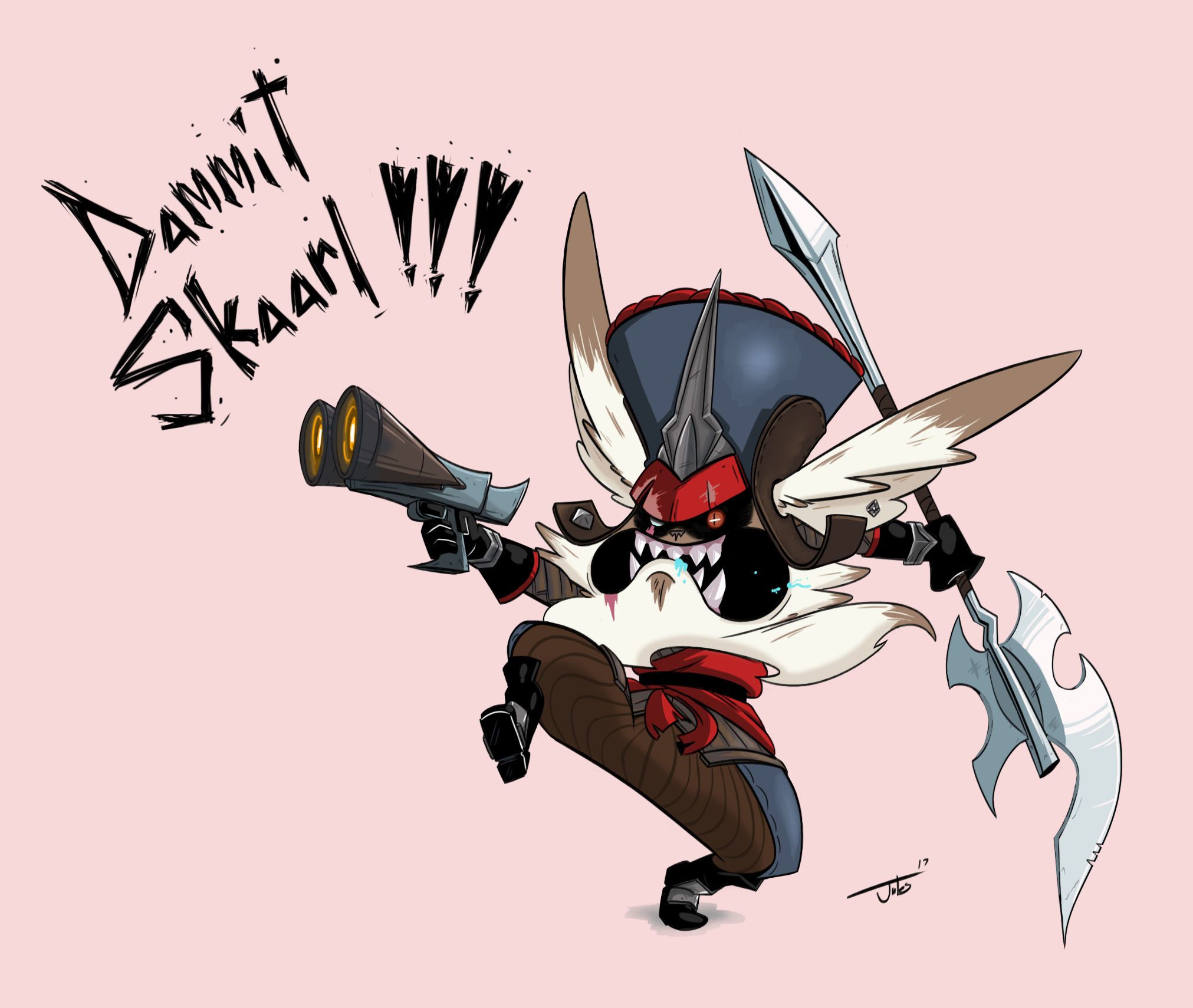 Without Skaarl, Kled is just a chatty, rough Yordle