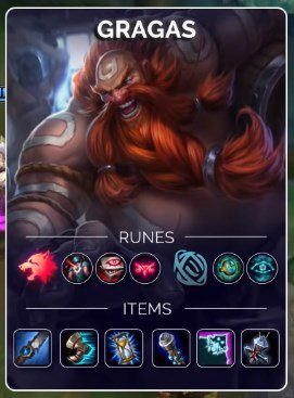 Gragas can continuously gank and threaten opponents with Twin Shadows