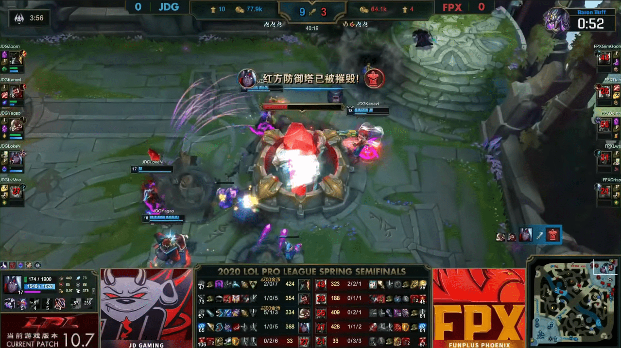 Kanavi with Graves devastated Funplus Phoenix in the recent LPL Spring semifinals