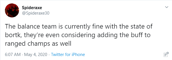 Spideraxe - admin of the Surrender at 20 site, who regularly communicates with the League of Legends development team: 'The balancing team feels that the current state of the Sword of the Unknown is quite stable, and they are even considering adding buffs for ranged champions as well.'
