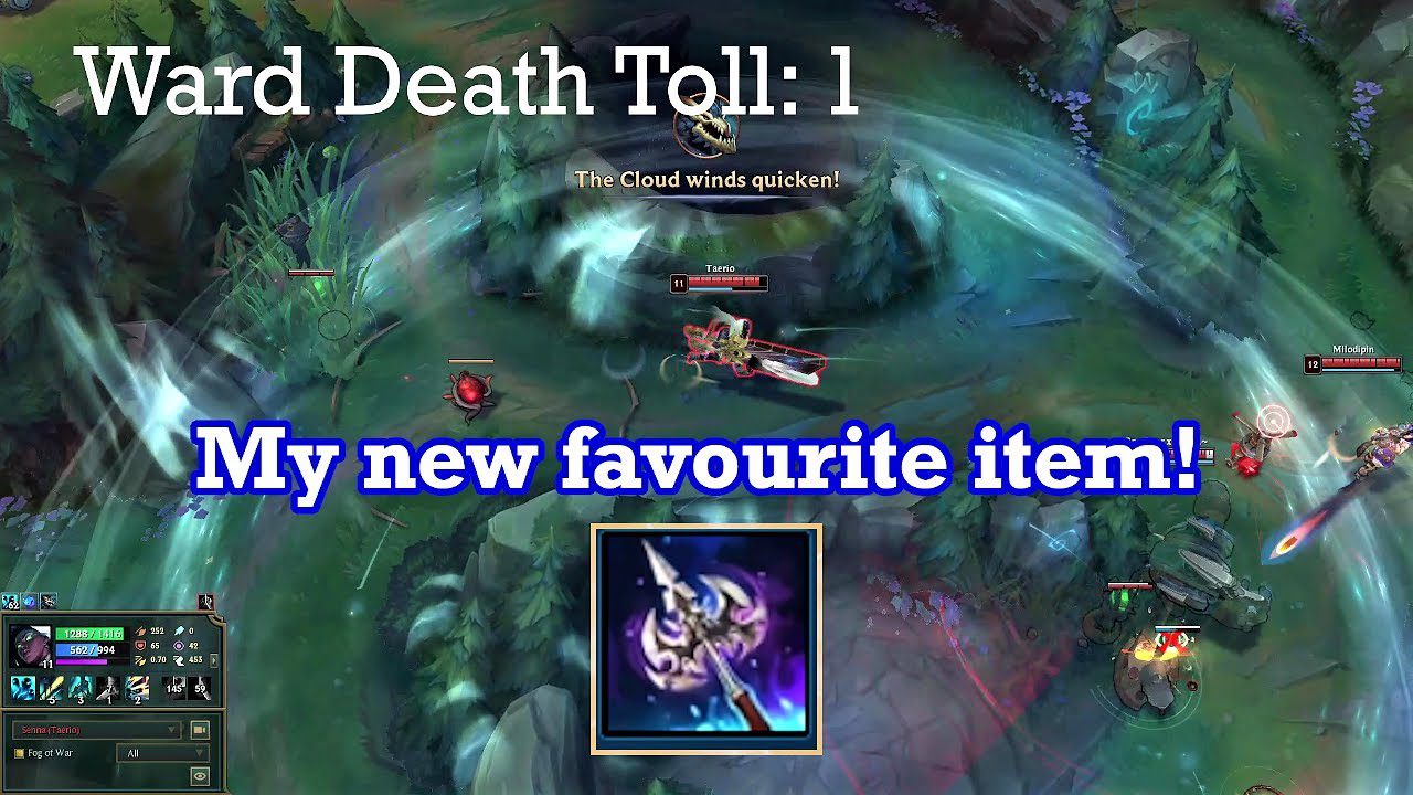 Duskblade of Draktharr is the perfect item for Graves to clear wards extremely quickly
