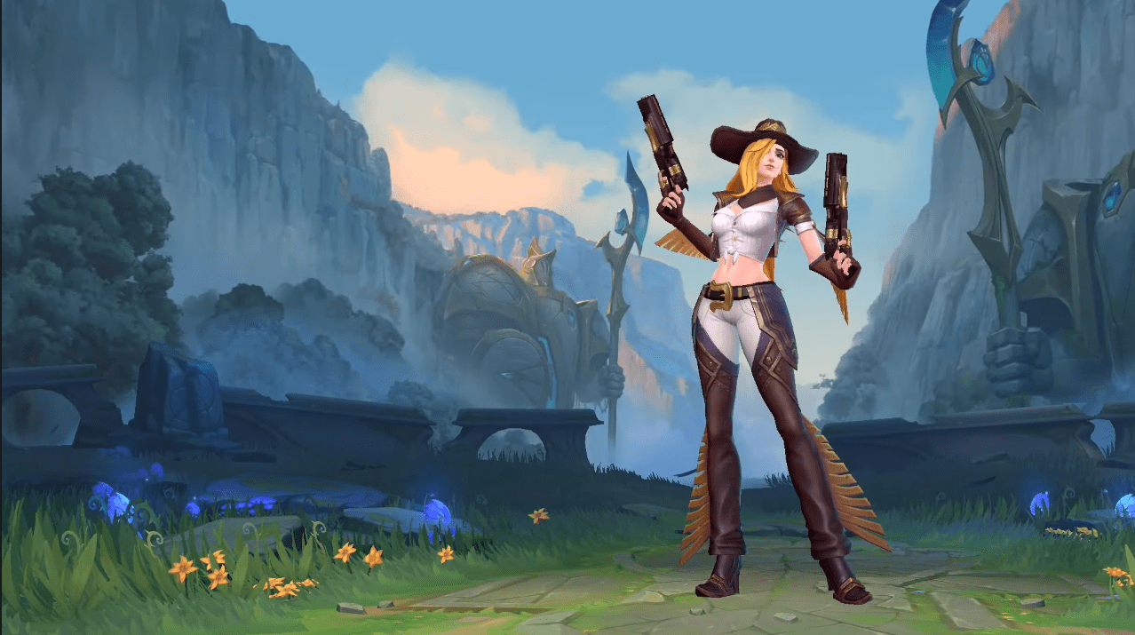 It's not hard to recognize this is the Cowboy Miss Fortune skin brought into League of Legends: Wild Rift by Riot