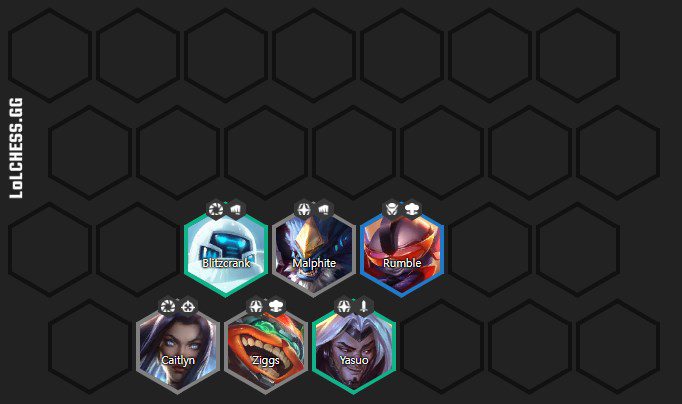 Mid-game composition, the goal now is to save gold and accumulate Rebel units for the late game