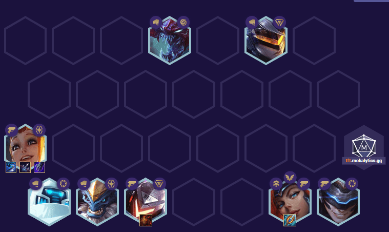 The Bruiser - Marksman composition heavily relies on level and having Miss Fortune in the late game