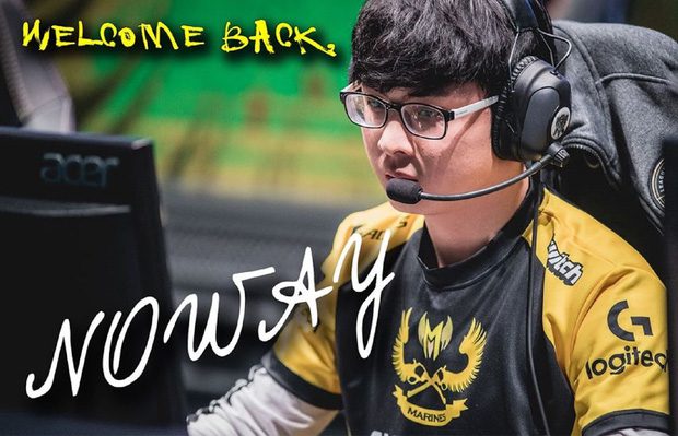 GAM warmly welcomes ADC Noway back. Photo: GAM Esports.