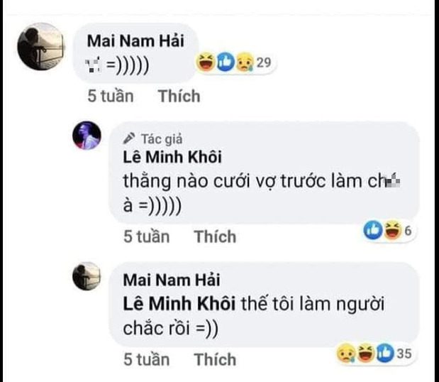 Commentator Le Khoi became an unintentional cameo due to an old promise with Bomman: 'Whoever gets married first is... a puppy,' while Bomman boldly declared 'that makes me a human for sure.' But we don't know if Le Khoi has a girlfriend now, while the other couple is already thinking about... naming their child