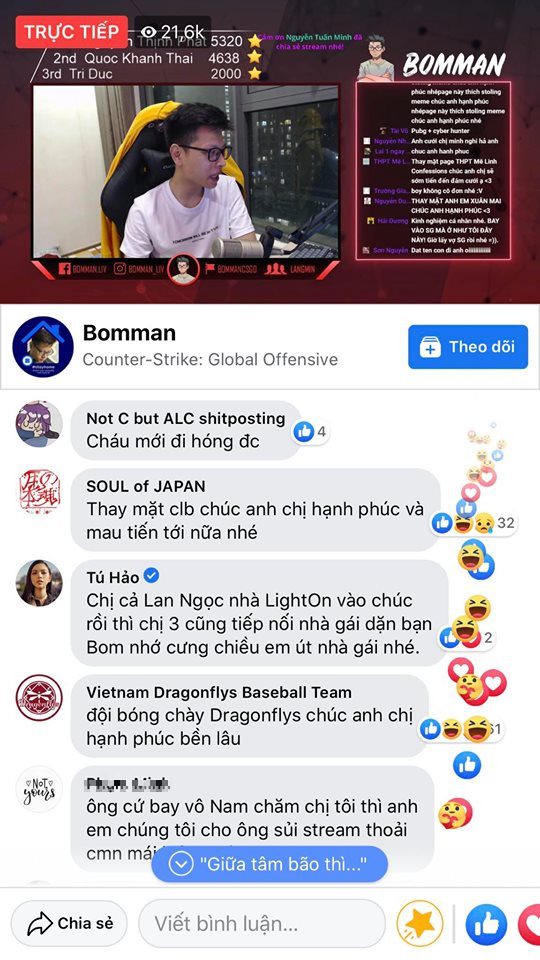 Not only 'Cám's girl' Ninh Duong Lan Ngoc but also Tu Hao The Face sent congratulations to the lovely couple; the youngest Minh Nghi seems to be very spoiled (For those who don’t know, Ninh Duong Lan Ngoc, Tu Hao, and Minh Nghi are all from the same management company)