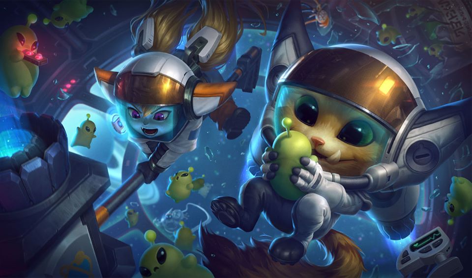 Gnar and Poppy skins share a common background