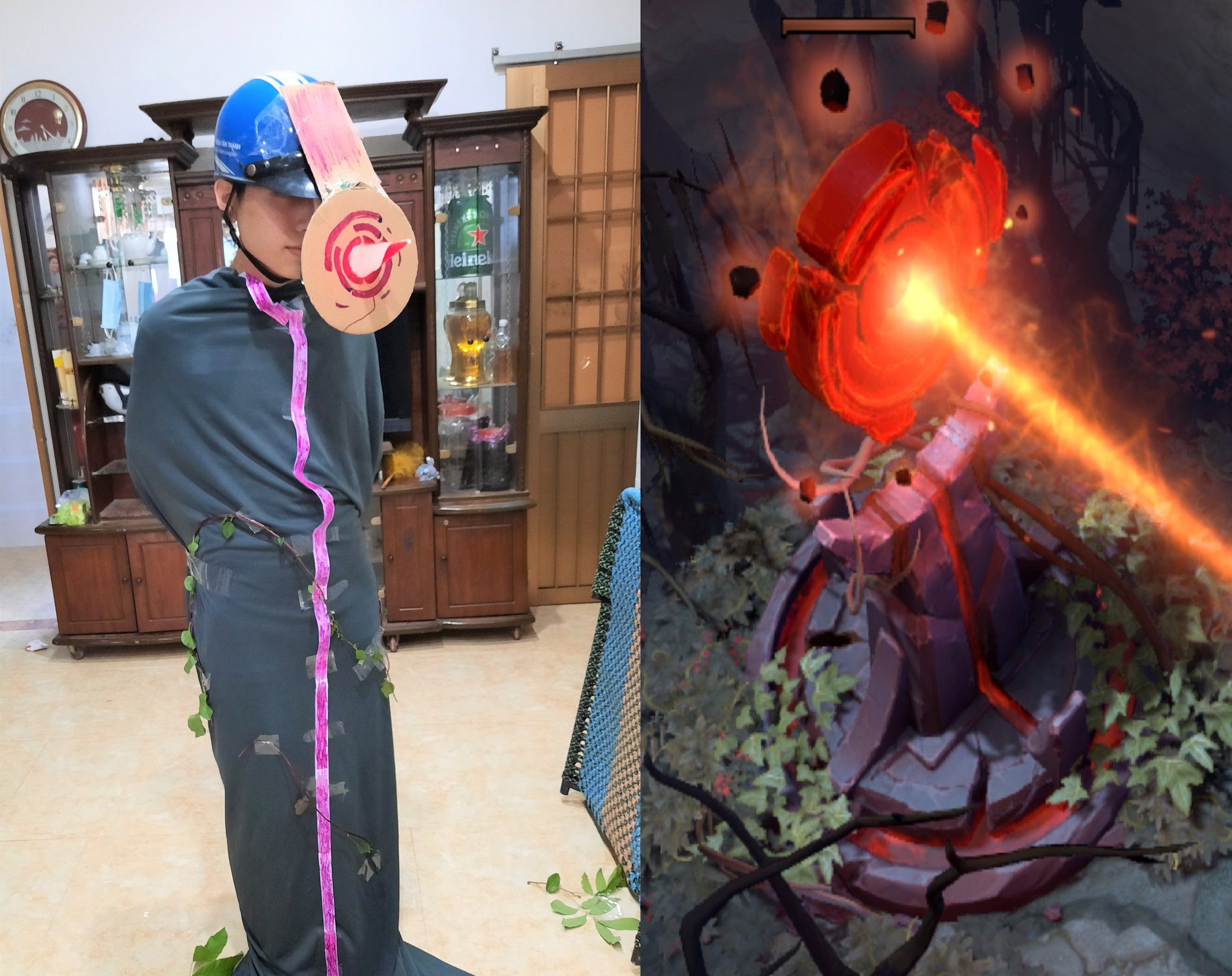 The tower is also cosplaying
