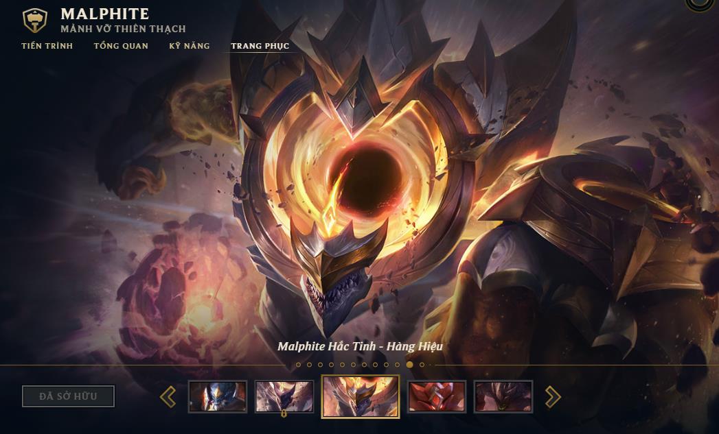Even in the Skins section (in the Collection), you can only see the in-game background, not much else.