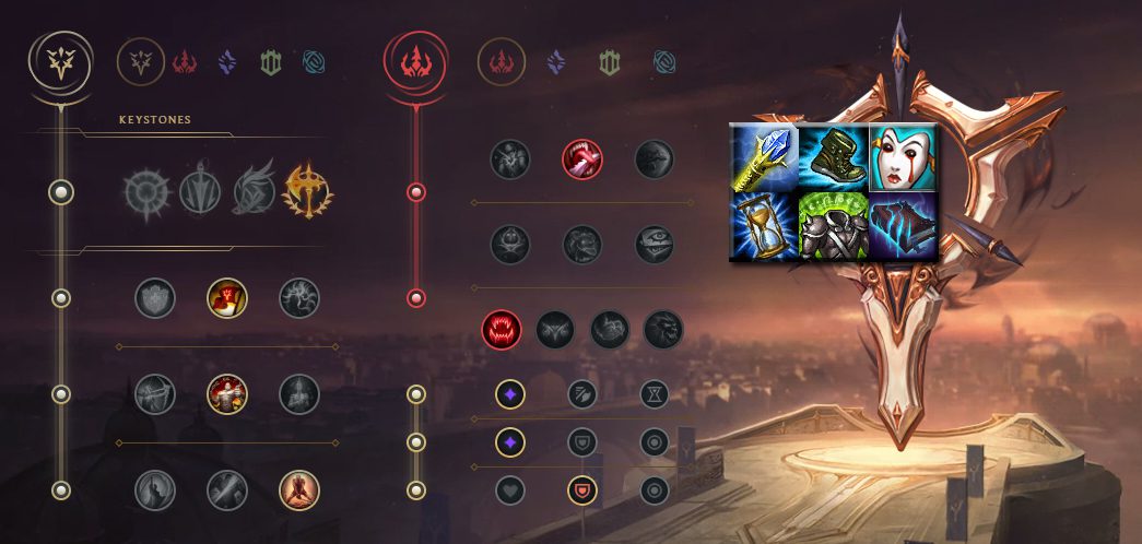 Recommended runes and items for Mordekaiser Top Lane